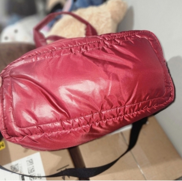 🍁🍂GREAT FALL BAG!!! NWT $400 Michael Kors Large Quilted Nylon Rae Tote Bag - Picture 4 of 8